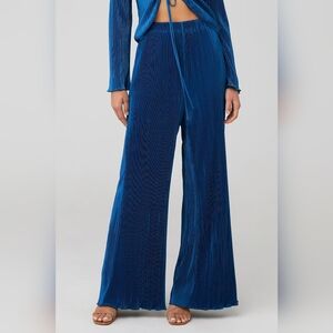 Pepermayo 90’s Muse Pants Cobalt Blue Pleated Wide Leg US 10 Flowy